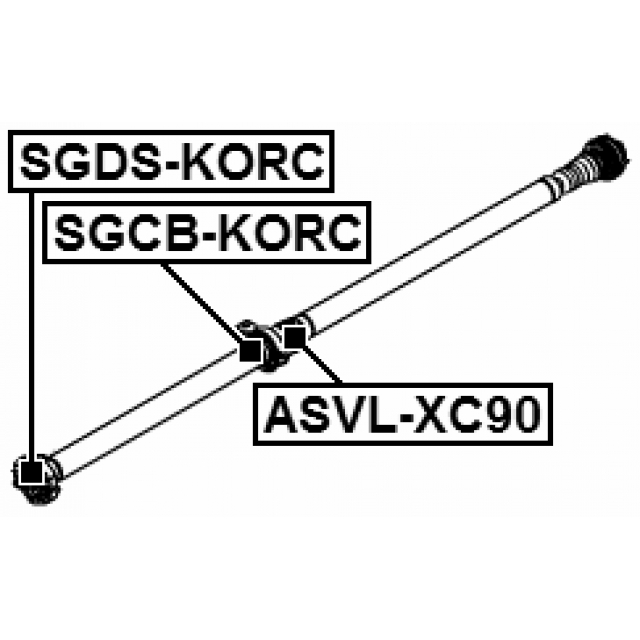 Муфта кардана FEBEST SGDS-KORC preview 2