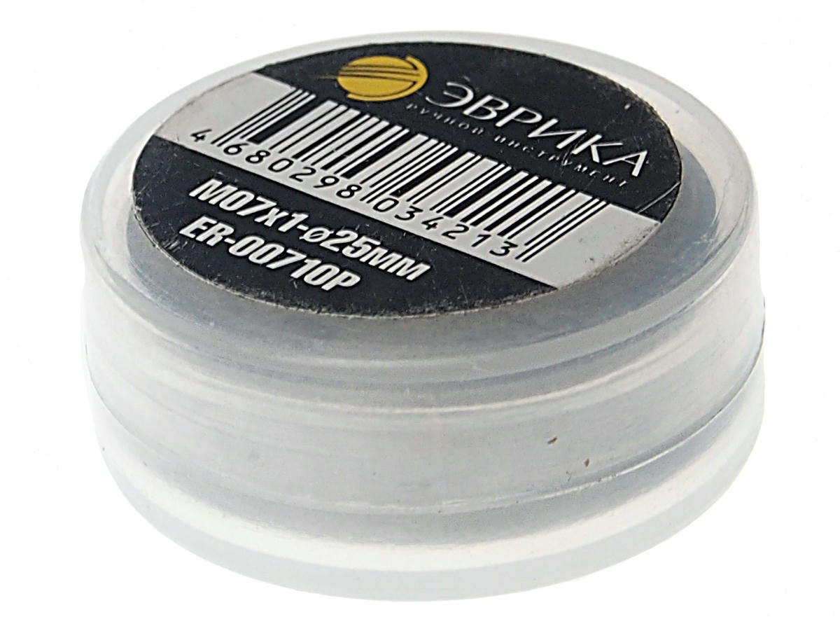 Плашка M07x1-o25мм, в пластиковом футляре ЭВРИКА preview 1