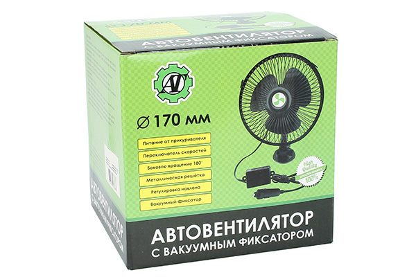 Вентилятор в салон АВТОТОРГ 6"/12V (с решеткой металл) preview 10