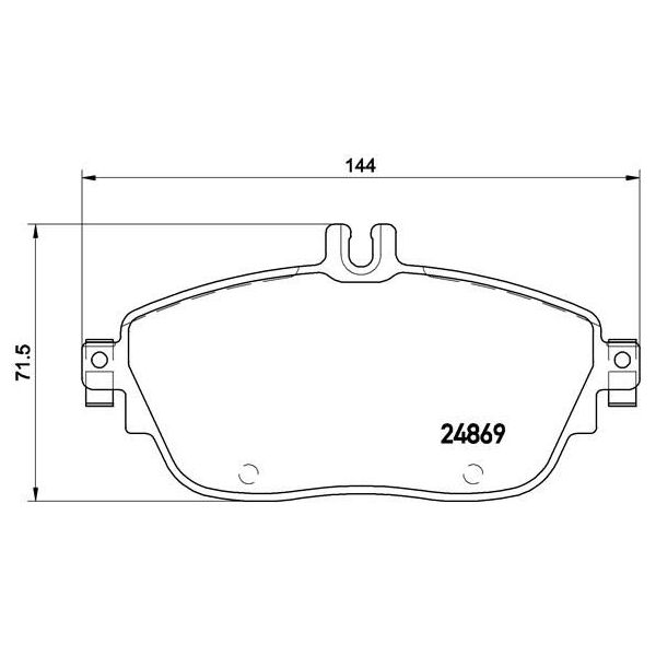 Колодки тормозные передние к-кт TRIALLI PF 4285 preview 4