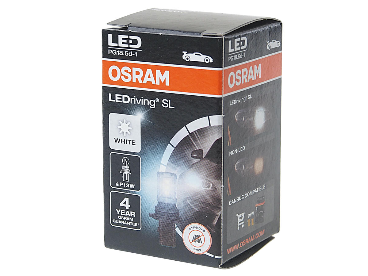 Лампа светодиодная Osram LEDriving SL ? P13W (1,6W 12V PG18.5d-1) 1шт. preview 1
