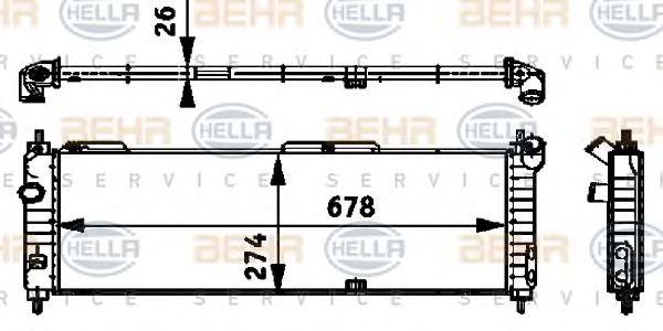 Радиатор основной Hella 8MK 376 713-574 preview 1