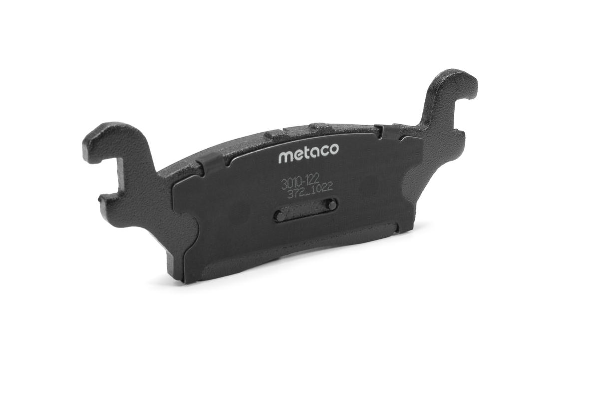 Колодки тормозные задние дисковые к-кт metaco 3010-122 preview 2
