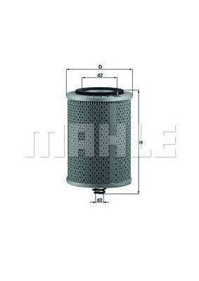 Фильтр масляный MAHLE OX 71 D preview 1