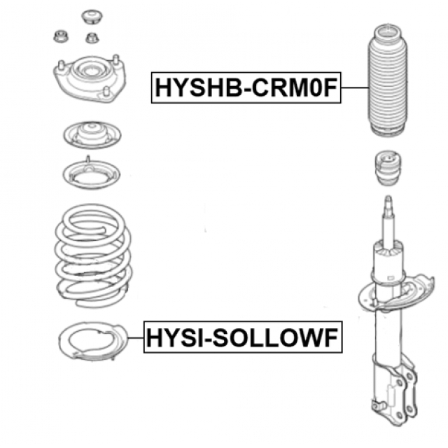 Пыльник амортизатора FEBEST HYSHB-CRM0F preview 2
