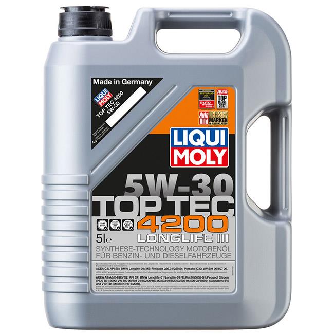 Масло моторное LIQUI MOLY TOP TEC 4200 HC 5w30 синт. 5л preview 1