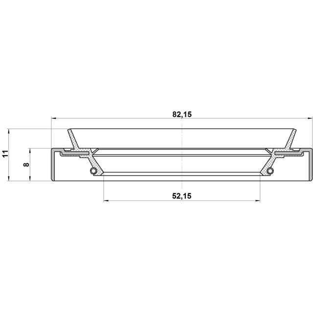 95HDS54820811X_сальник ступицы! 54x82x8 передней Mitsubishi Galant 84-91/Space Wagon 91-95 preview 2