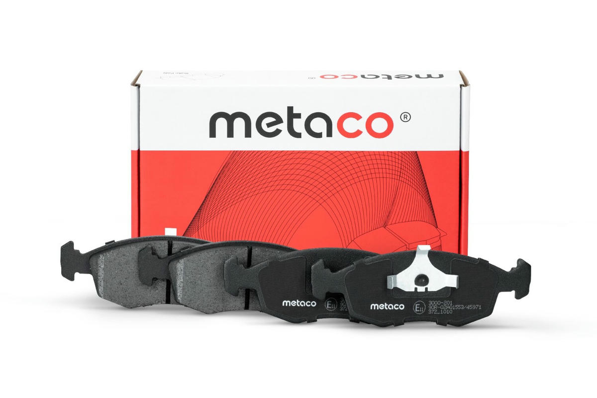 Колодки тормозные передние к-кт metaco 3000-201 preview 1
