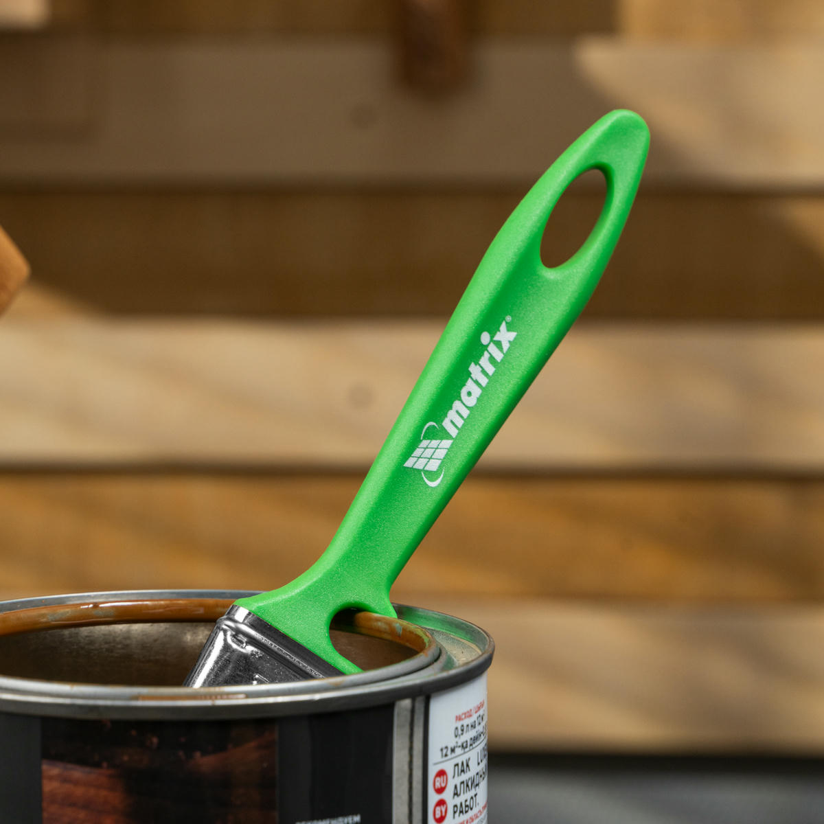 Кисть флейцевая "РАБОТЫ ПО ДЕРЕВУ"  35*10мм Color Line MATRIX preview 1