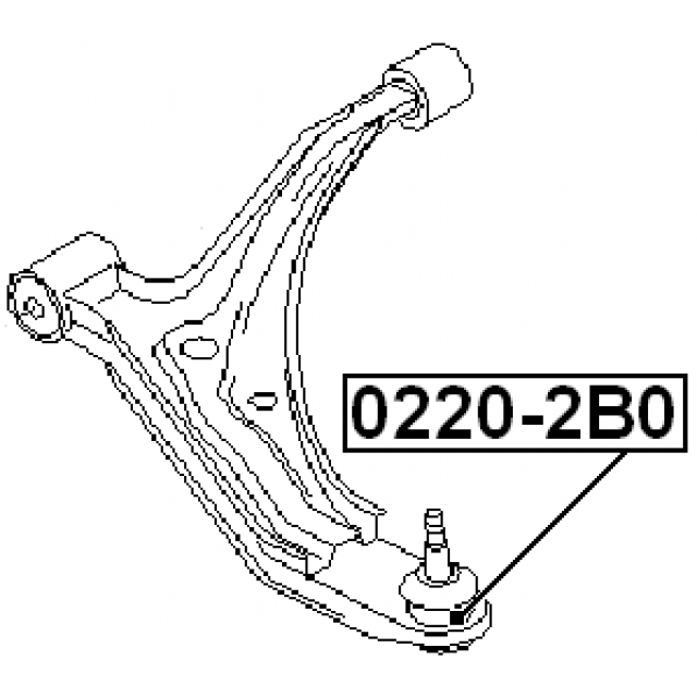 Опора шаровая передней подвески FEBEST 0220-2B0 preview 2