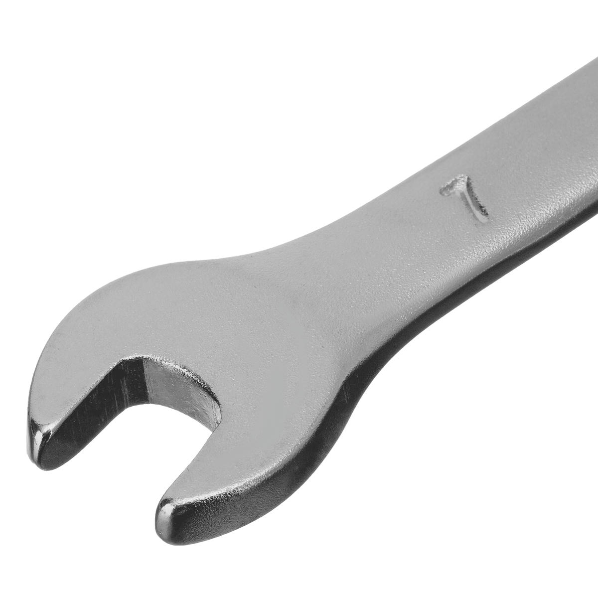 Ключ комбинированный 7 мм, CrV, матовый хром STELS preview 3