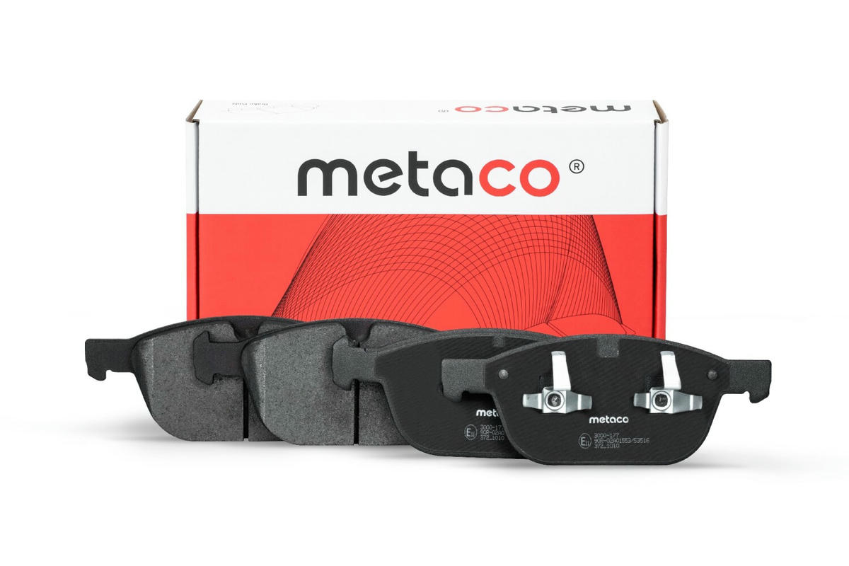 Колодки тормозные передние к-кт metaco 3000-177 preview 1