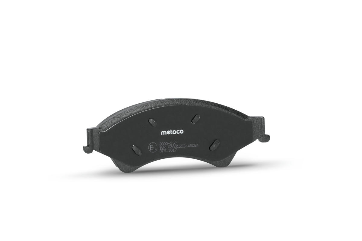 Колодки тормозные передние к-кт metaco 3000-532 preview 3