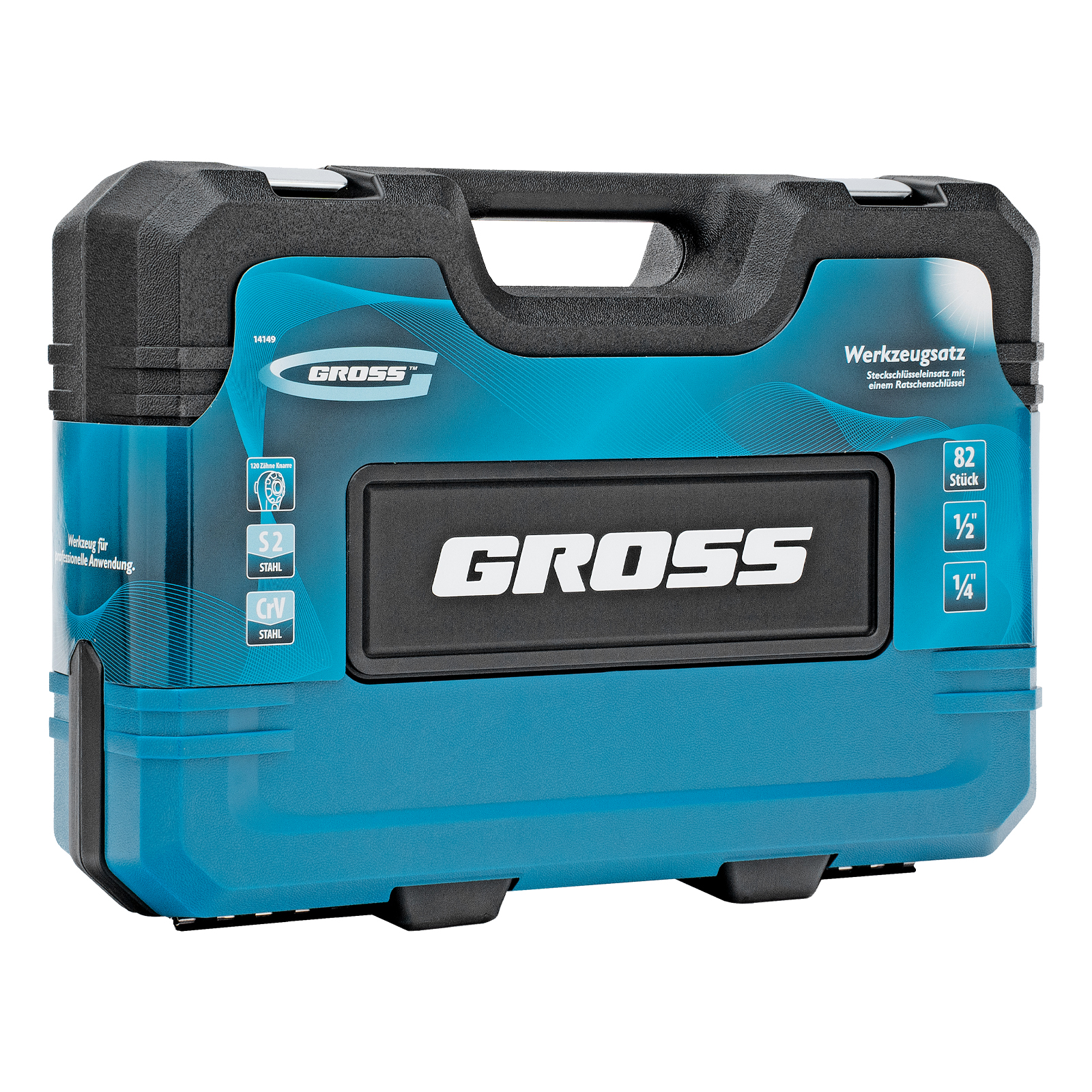 Набор инструмента 82пр. 1/2" 1/4" 120 зубьев GROSS preview 23