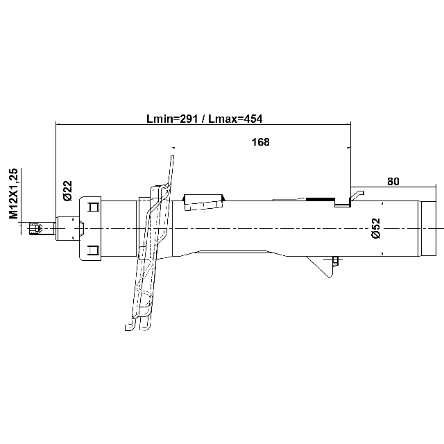 Амортизатор передний L FORD C-MAX CEU 2015- FEBEST 21110-012FL preview 2