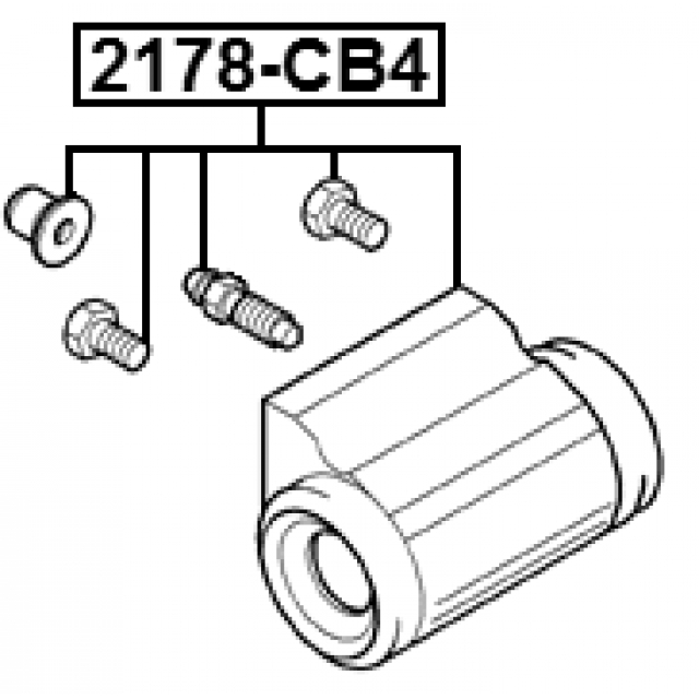 Цилиндр тормозной FEBEST 2178-CB4 preview 2 Цилиндр тормозной FEBEST 2178-CB4 preview 2