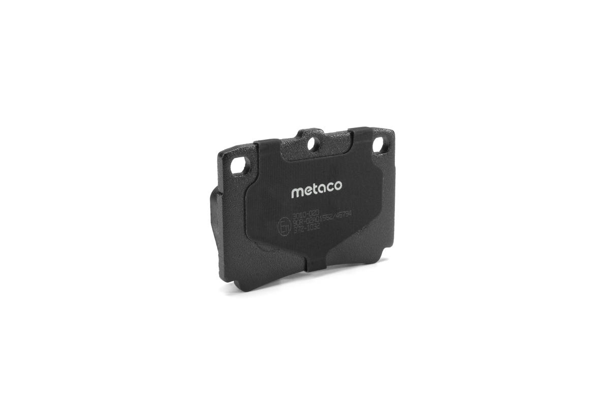 Колодки тормозные задние дисковые к-кт metaco 3010-020 preview 2