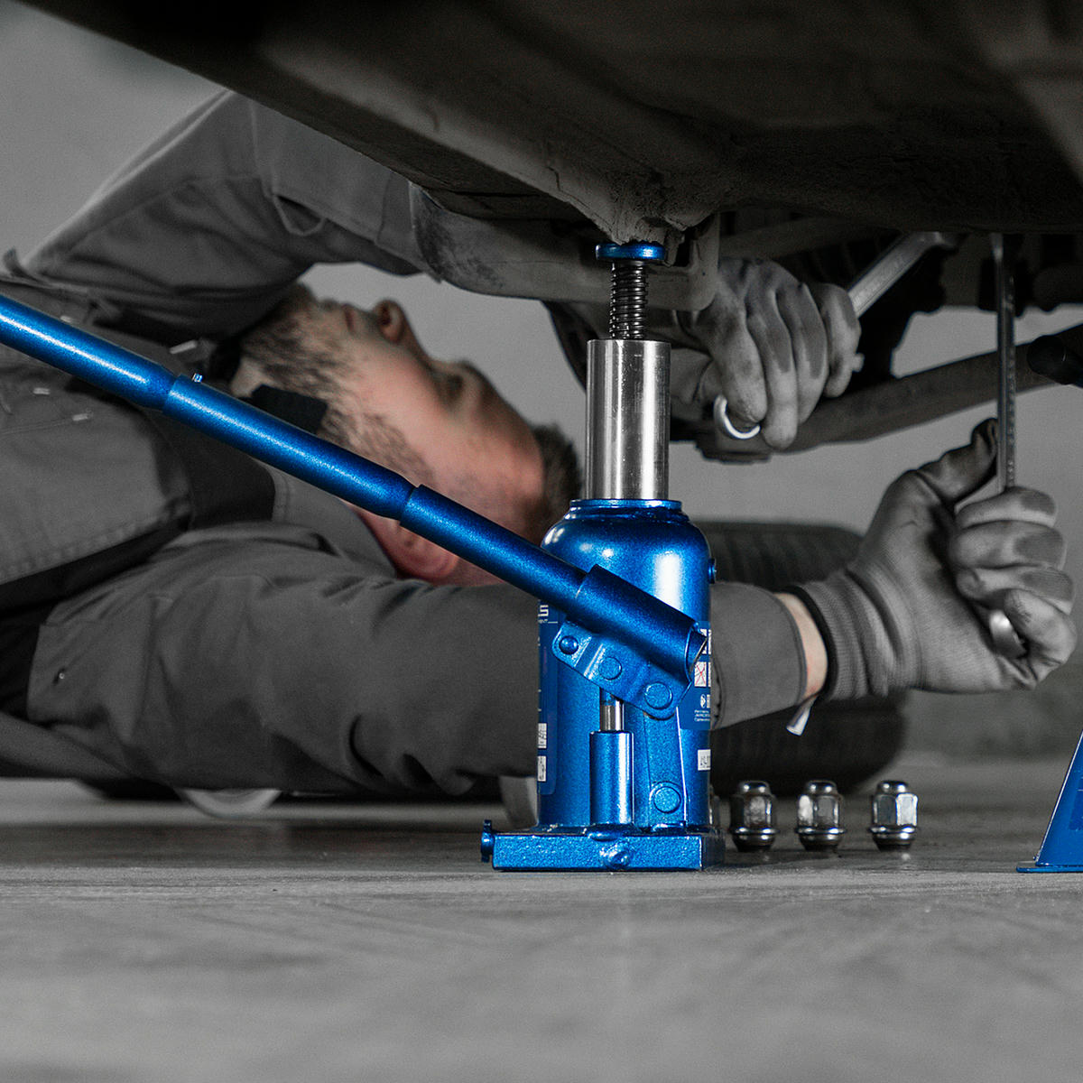 Домкрат бутылочный 6т гидравлический телескопический 170-420мм STELS preview 1