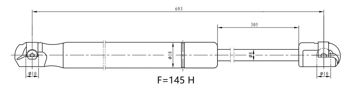 Упор газовый (амортизатор) для а/м Toyota Camry (06-) (капота) (GS 1902) preview 3