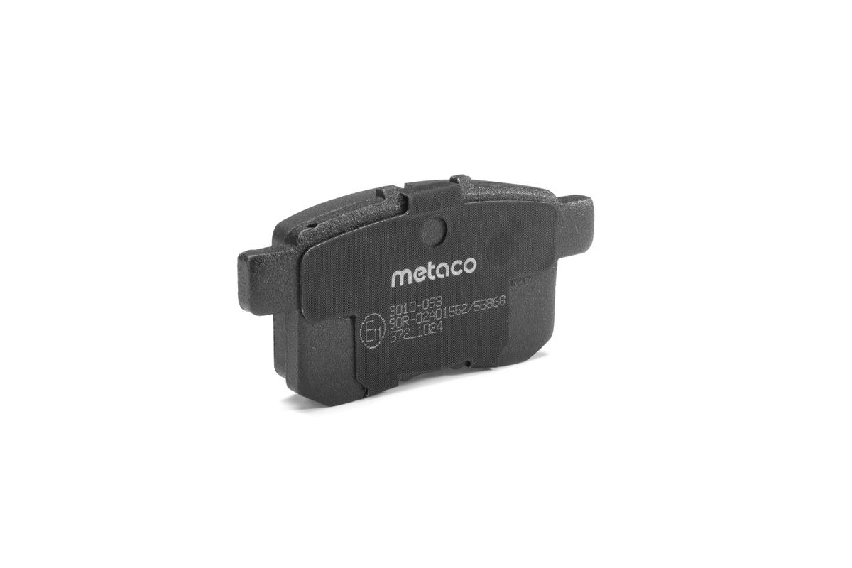 Колодки тормозные задние дисковые к-кт metaco 3010-093 preview 2