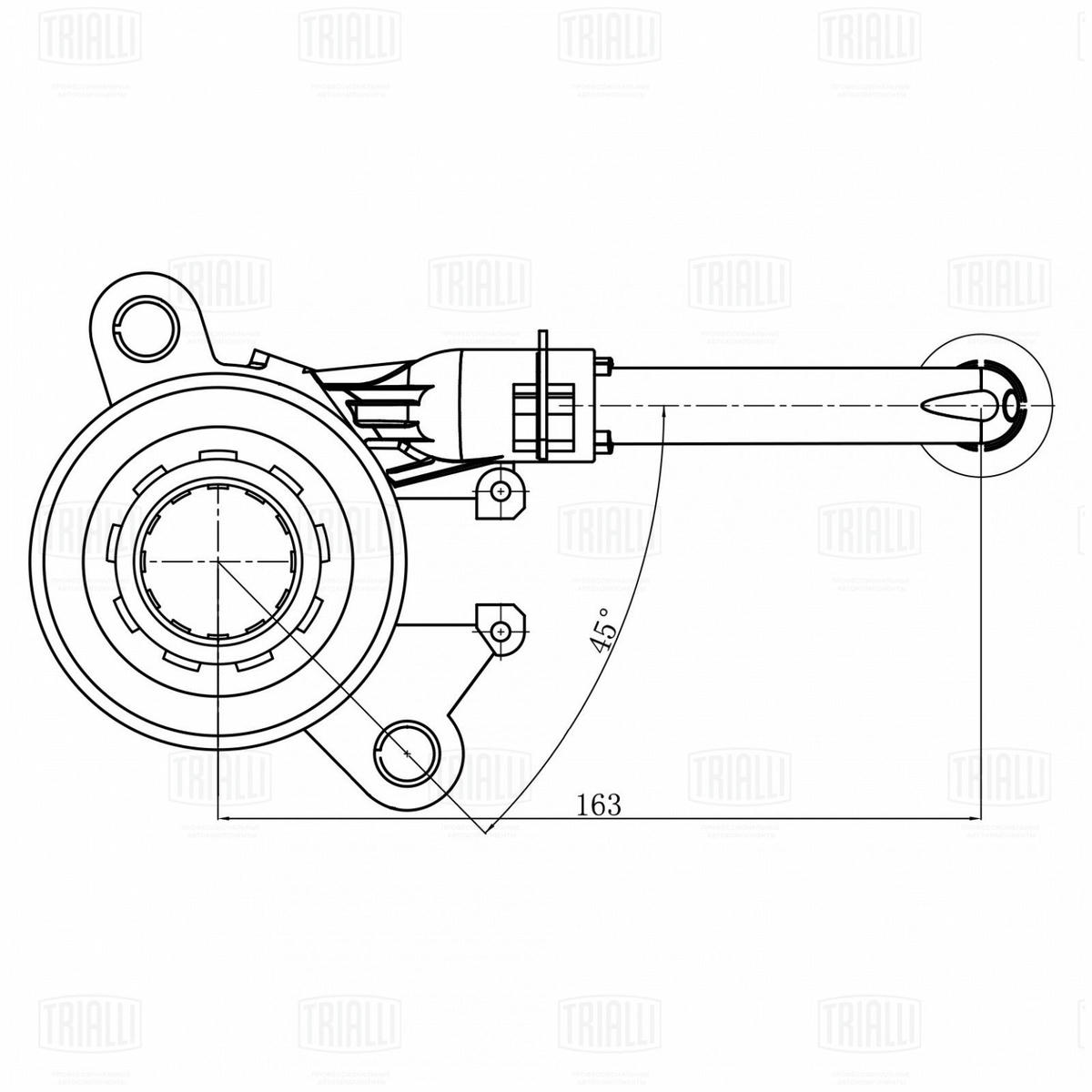 Подшипник выжимной совмещ. с цилиндром сцепл. TRIALLI CT1401 preview 3 Подшипник выжимной совмещ. с цилиндром сцепл. TRIALLI CT1401 preview 3
