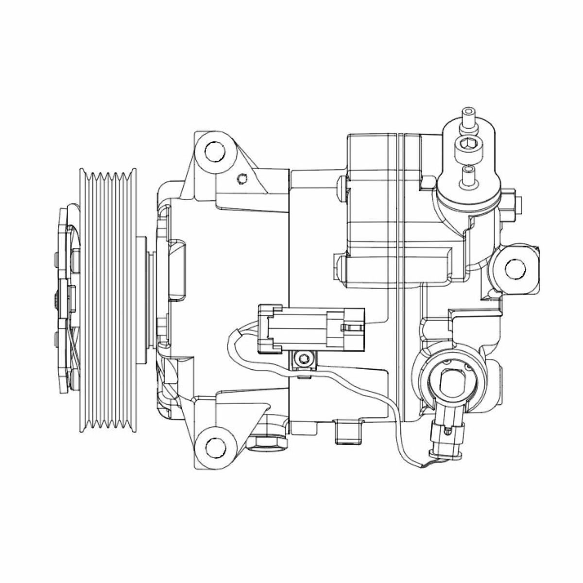 Компрессор кондиц. для а/м Opel Astra J (10-) 1.6i/1.8i (120mm 6PK) (LCAC 2108) preview 3