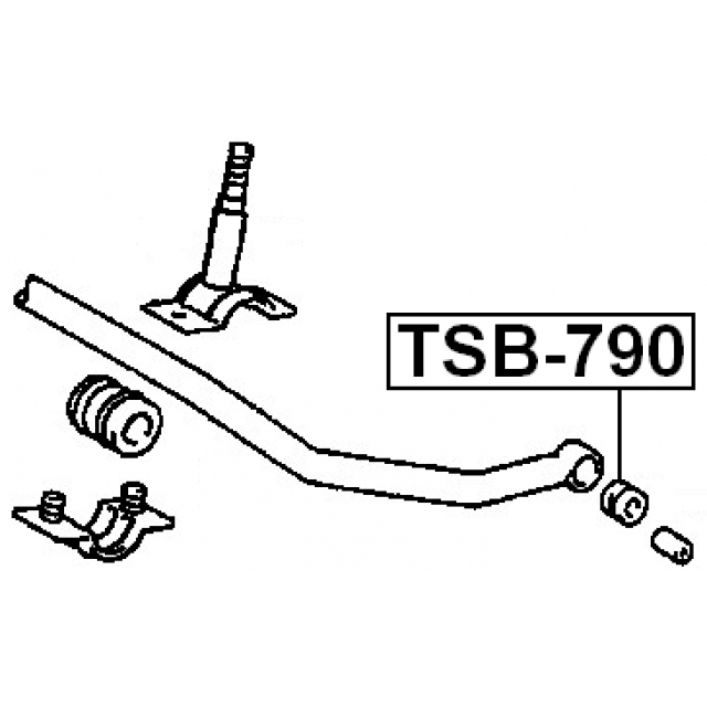 Втулка переднего стабилизатора FEBEST TSB-790 preview 2