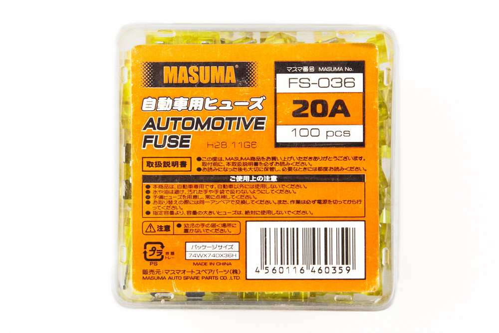 Предохр. Флажковые Стандарт 20А MASUMA FS036 preview 2