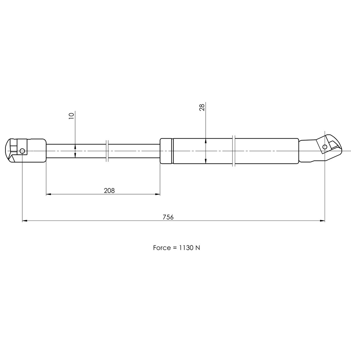Газовый упор багажника TRIALLI GS 1849 preview 2