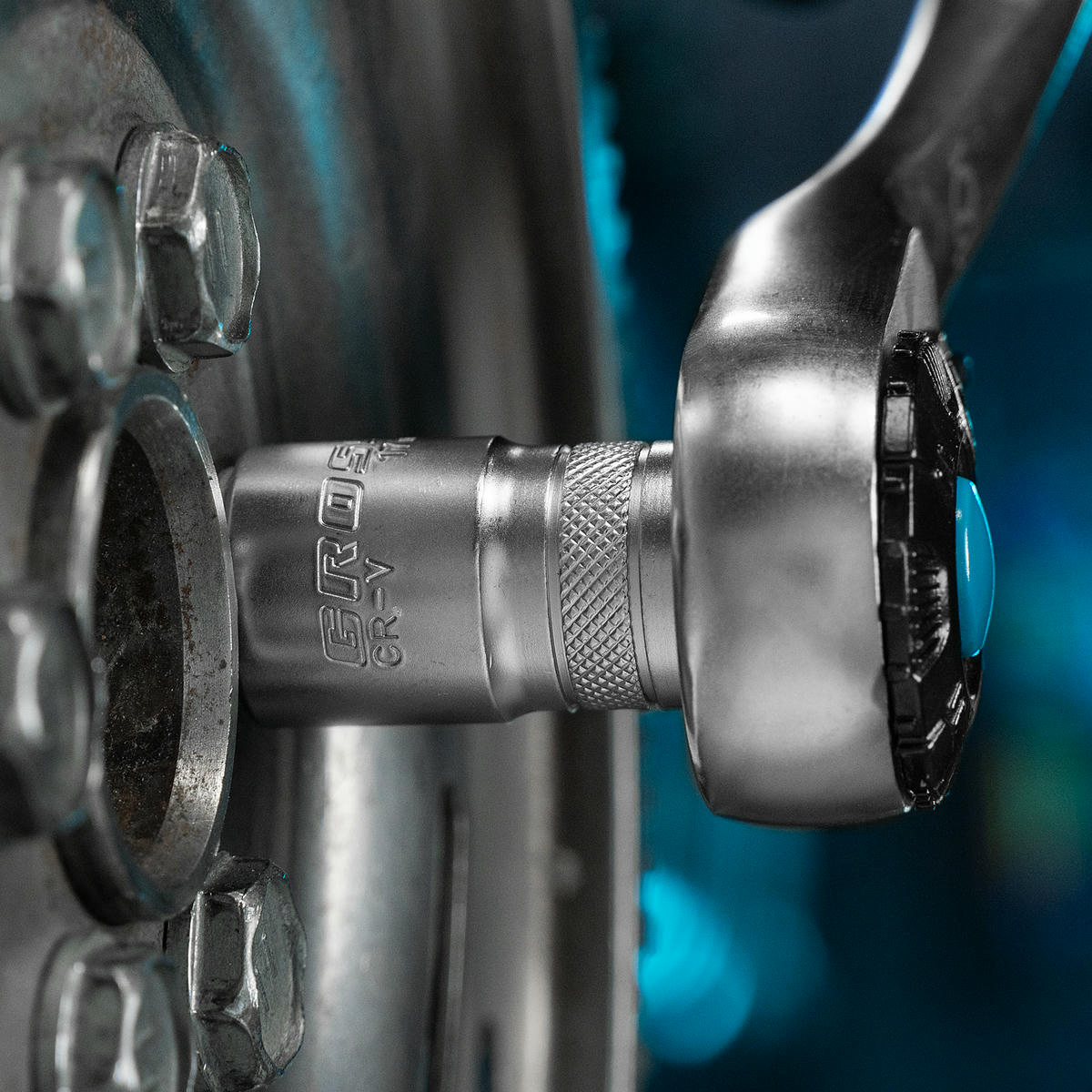 Набор торцевых головок ,трещетка 120 зубьев 12 предметов 1/2 // Gross preview 14