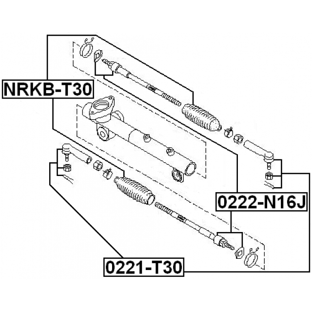 Тяга рулевая FEBEST 0222-N16J preview 2
