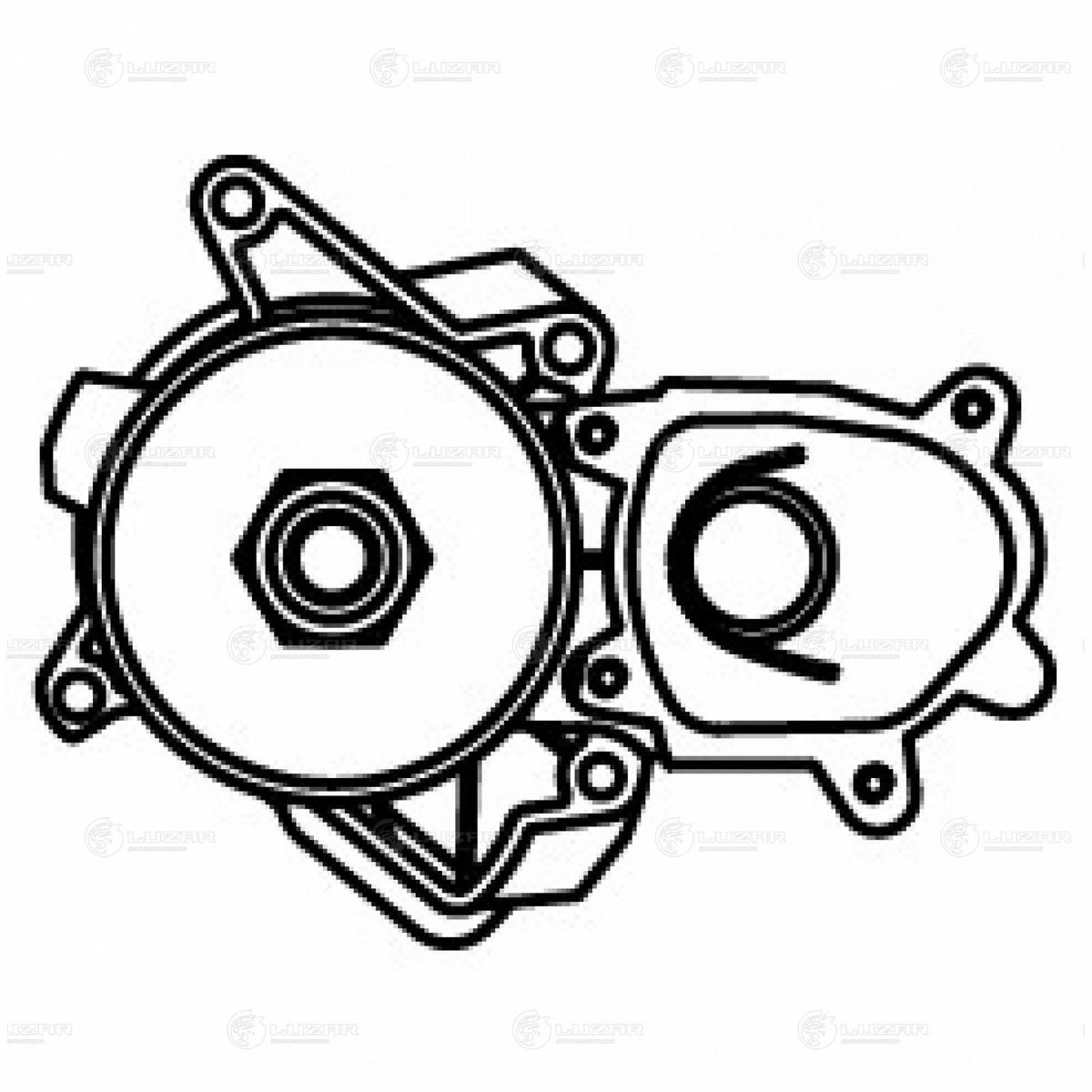 Насос водяной для а/м BMW X5 (E53) (99-) 3.0D (M57D30) 6PK (LWP 2611) preview 4