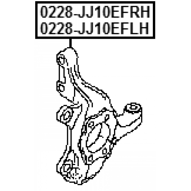 Кулак поворотный передний левый FEBEST 0228-JJ10EFLH preview 2