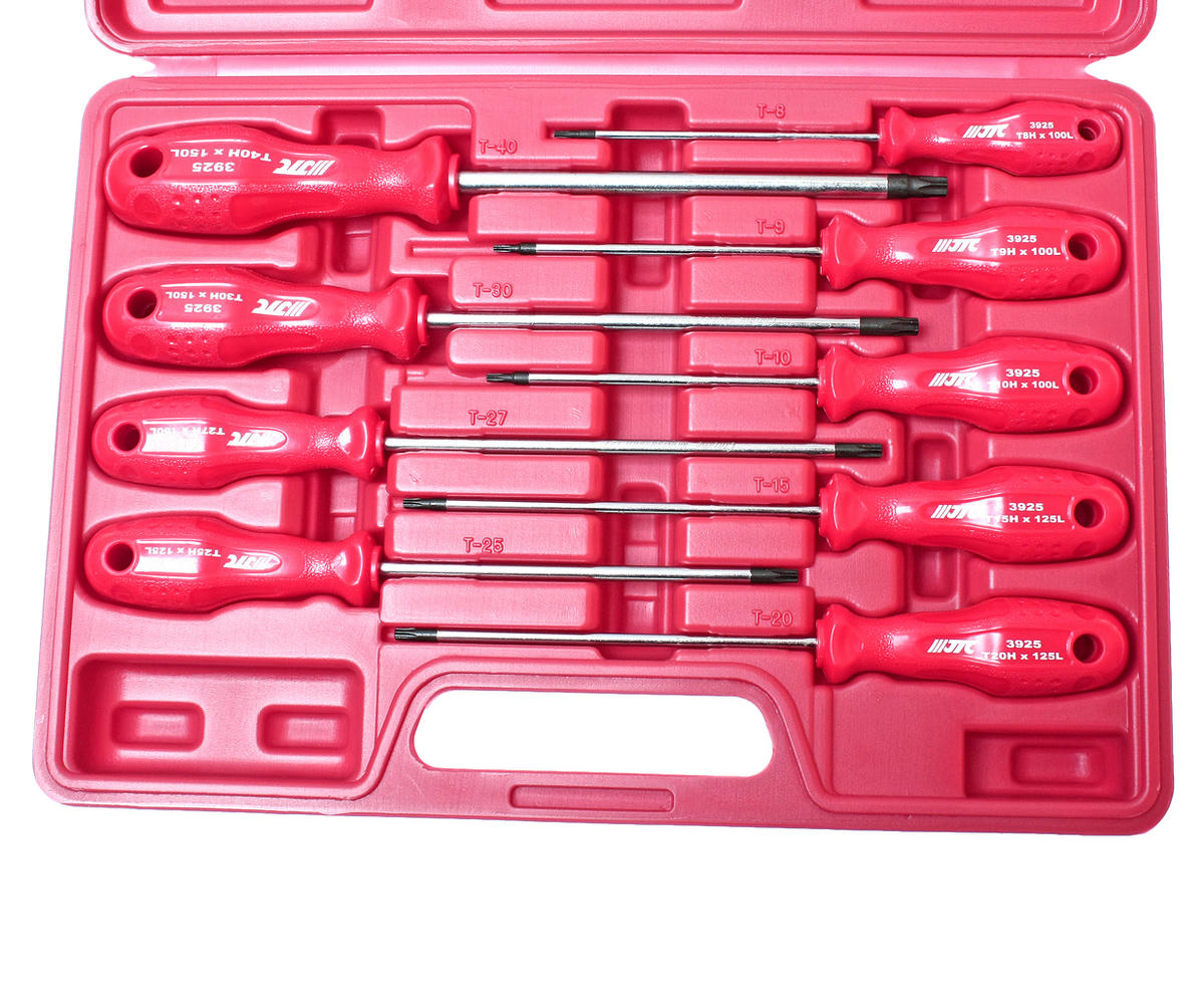 Набор отверток TORX T8Hx100мм-T40Hx150мм 9шт JTC preview 2