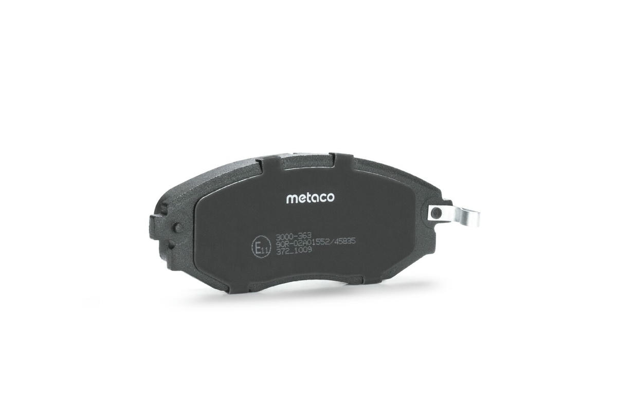 Колодки тормозные передние к-кт metaco 3000-363 preview 3