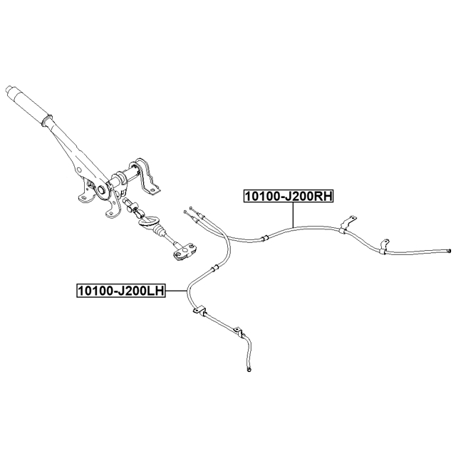 Трос ручного тормоза левый preview 2