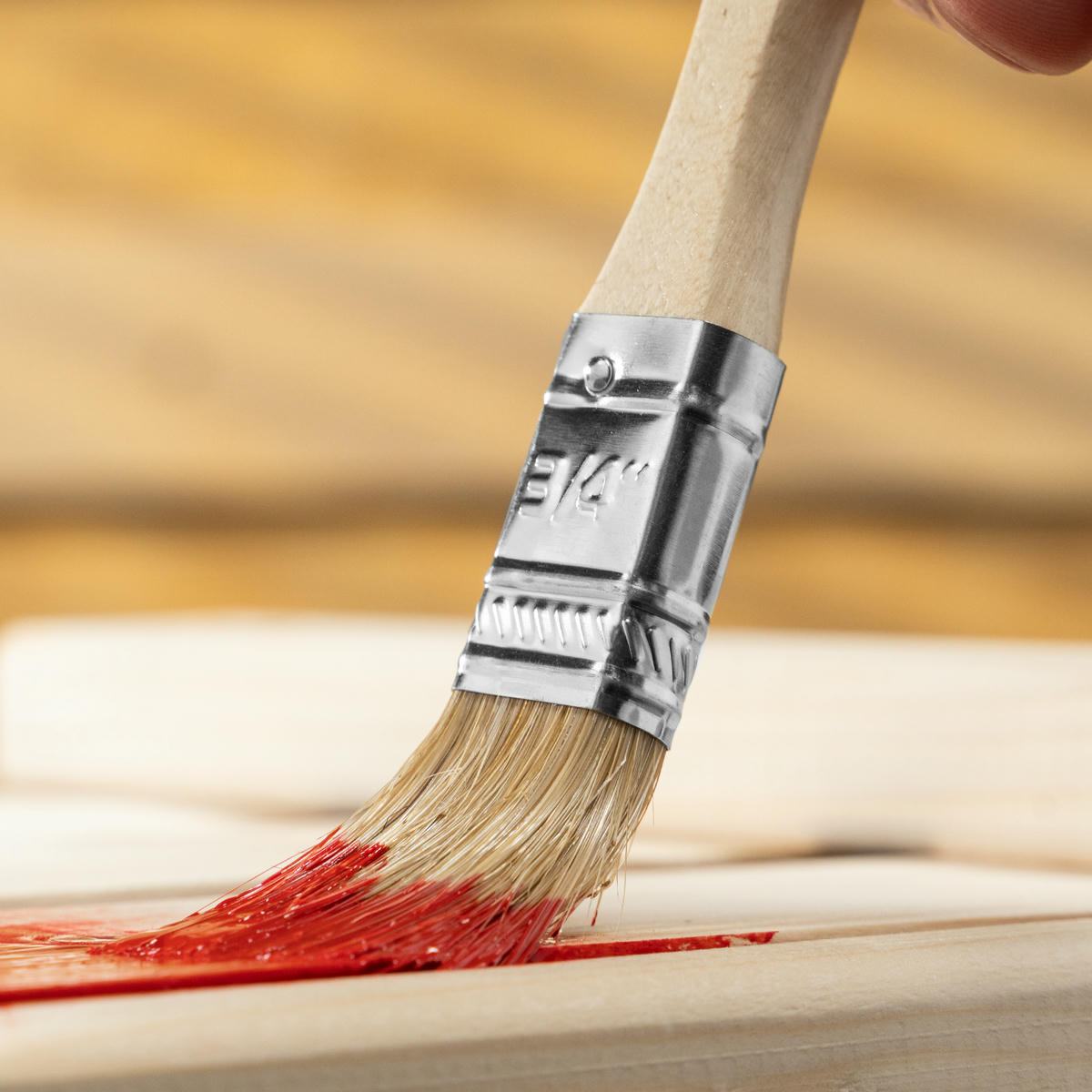 Кисть плоская Стандарт 3/4, 20 мм, натуральная щетина, деревянная ручка MATRIX 82515 preview 1