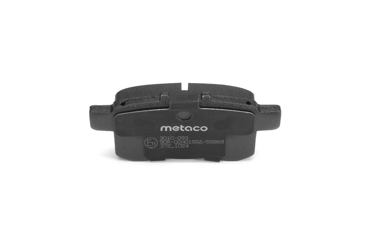 Колодки тормозные задние дисковые к-кт metaco 3010-093 preview 4