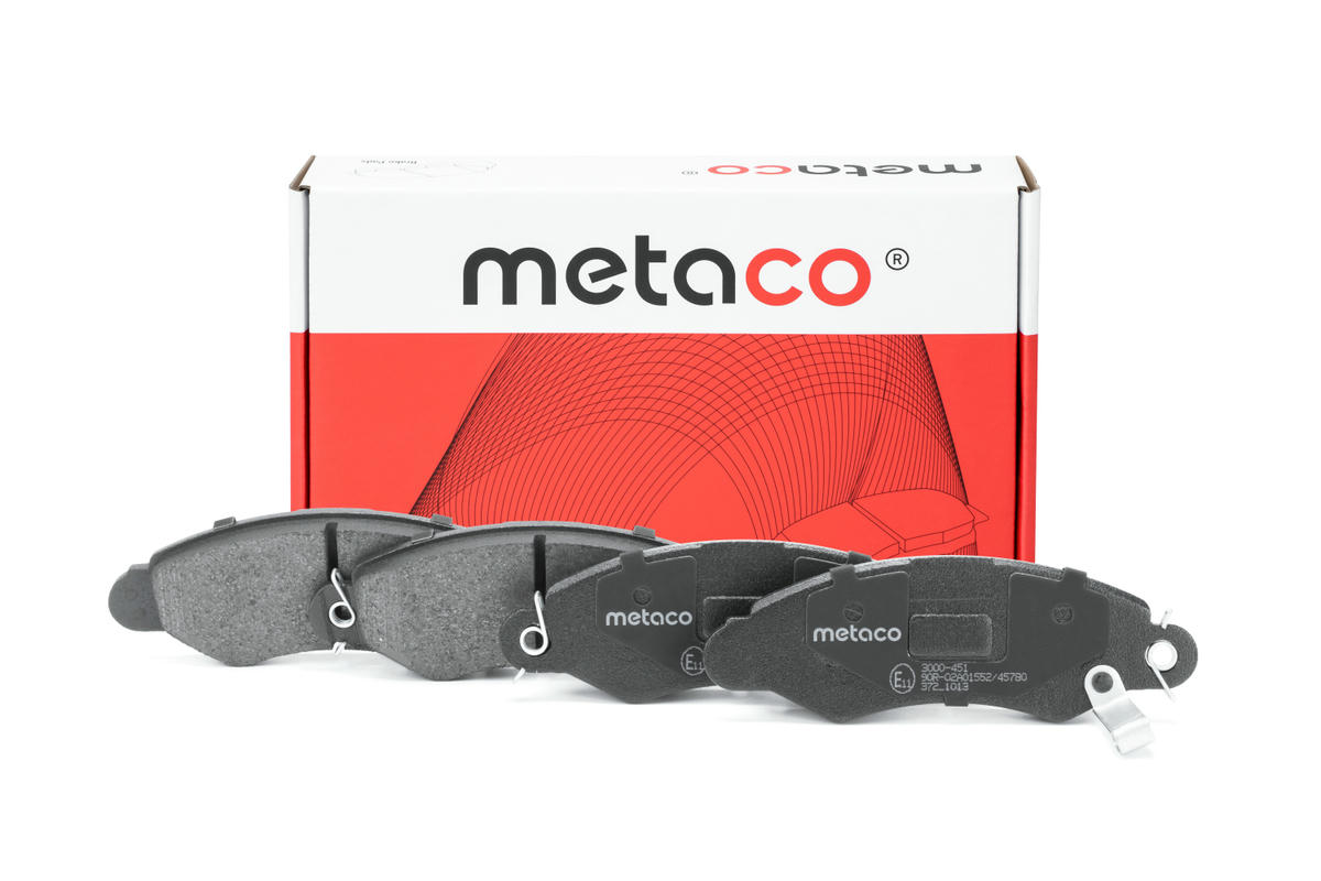 Колодки тормозные передние к-кт metaco 3000-451 preview 1