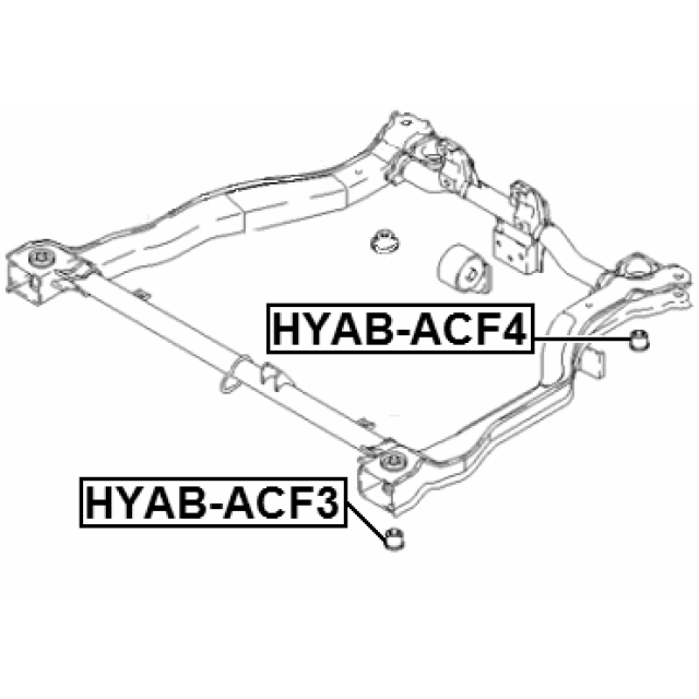 Сайлентблок FEBEST HYAB-ACF4 preview 2