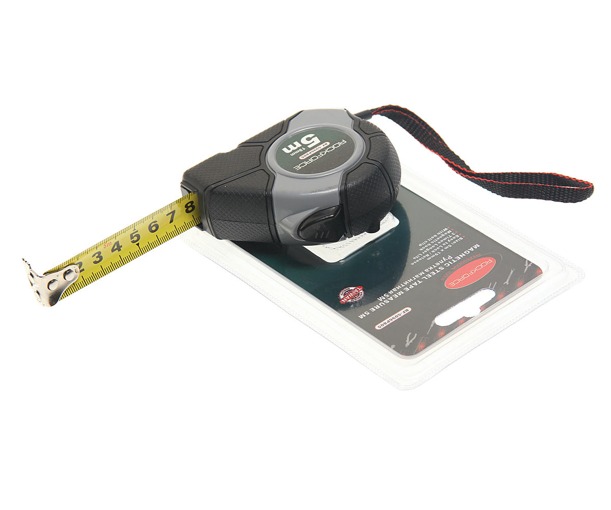 Рулетка 5м*19мм, магнитный зацеп (в блистере) ROCK FORCE preview 1