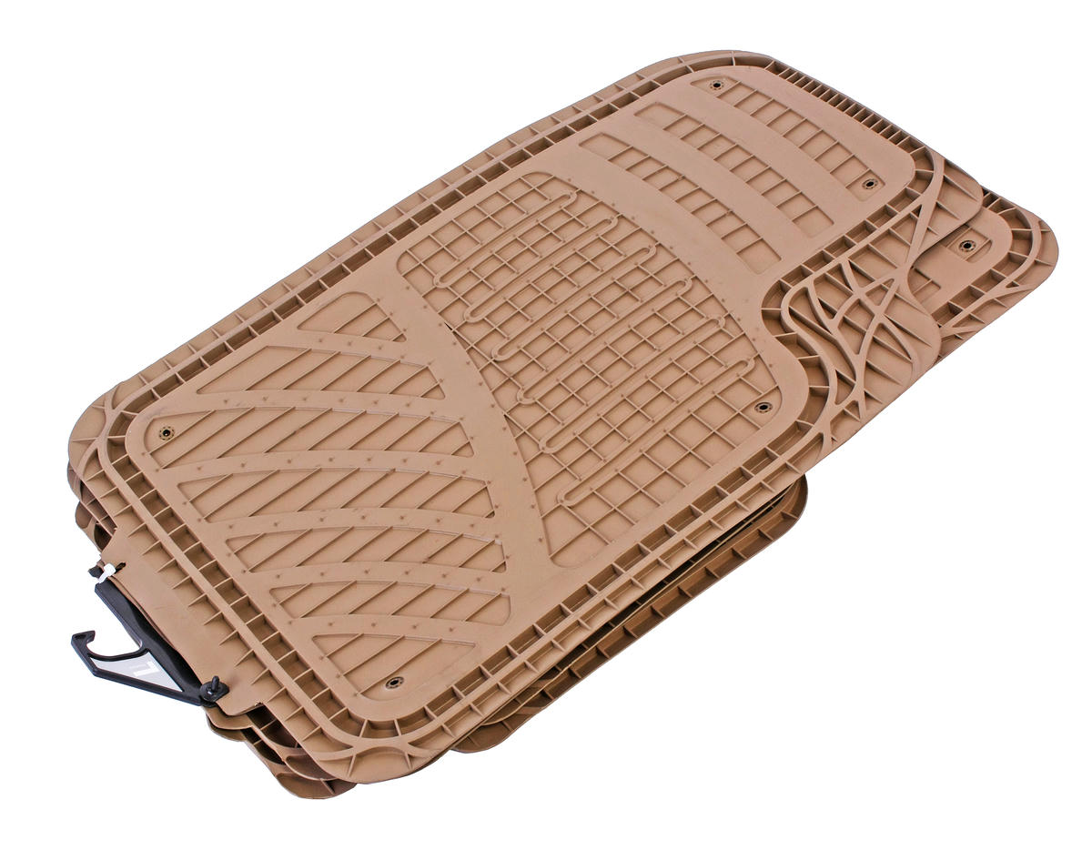 Коврики резиновые TER-420 FOCUS 2 BEIGE универсальные ворсовые,морозостойкие (4шт) AUTOPROFI /1/4 preview 1