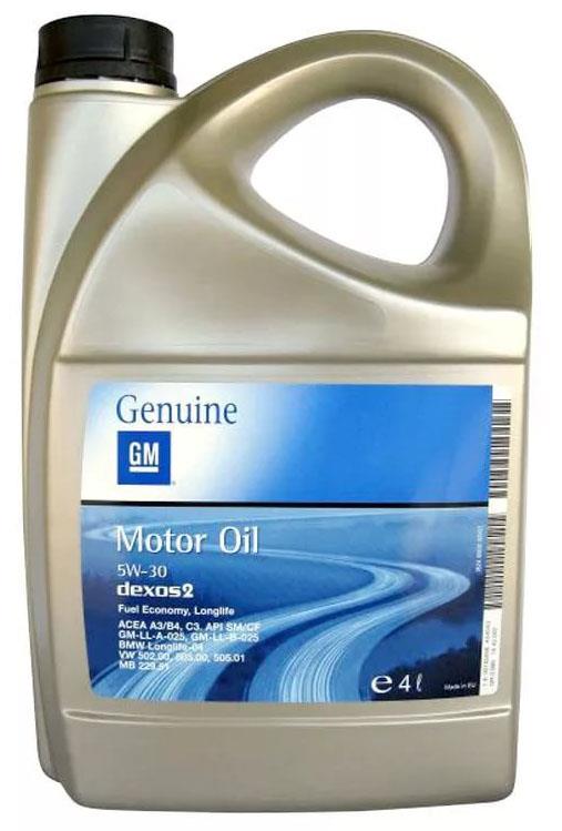 Масло моторное GM Dexos 2 5W-30 синтетическое 4 л 93165556 preview 2