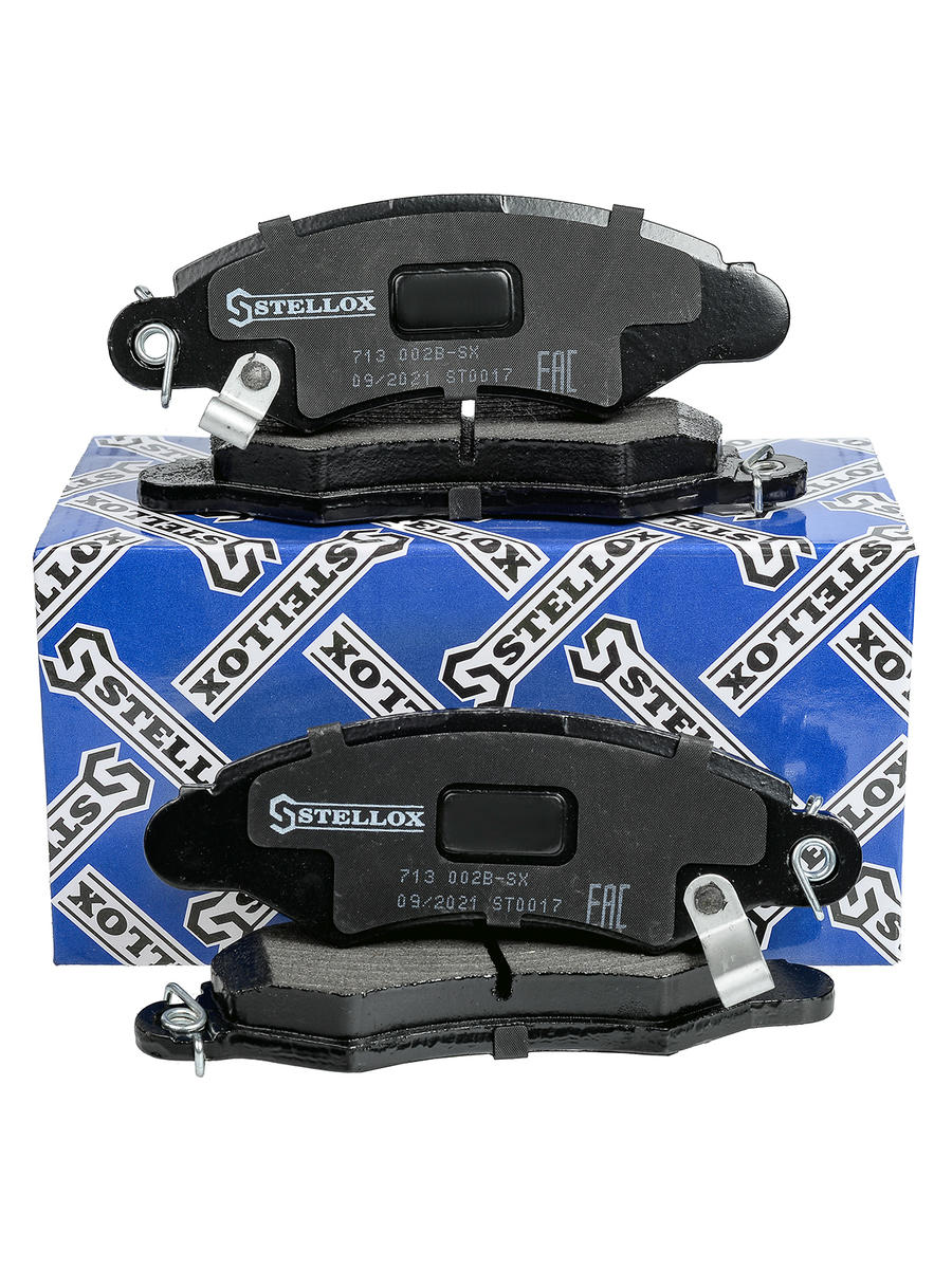 713 002B-SX_колодки дисковые передние! с антискрип. пластинами Suzuki Swift 1.0-1.6/1.9TD 89-01 preview 1