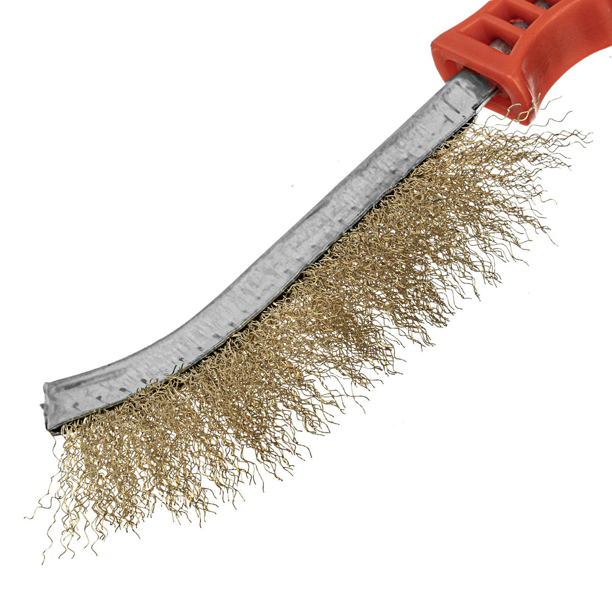 Щетка металлическая латунированная, пластиковая ручка MATRIX 74827 preview 4