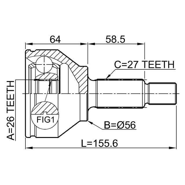 2110-CAK_ШРУС наружный к-кт! Ford Mondeo 2.0Di 16V/TDCi/2.5 V6 24V 00> preview 2