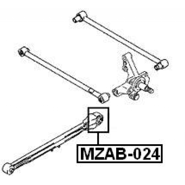 Сайлентблок FEBEST MZAB-024 preview 2