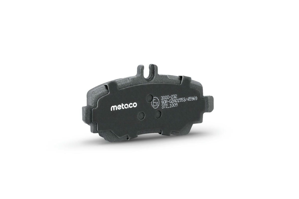 Колодки тормозные передние к-кт metaco 3000-232 preview 3