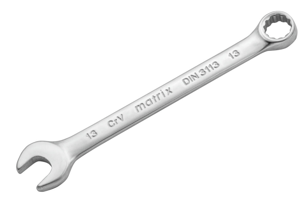 Ключ комбинированный, 13 мм, CrV, матовый хром MATRIX 15109 preview 1