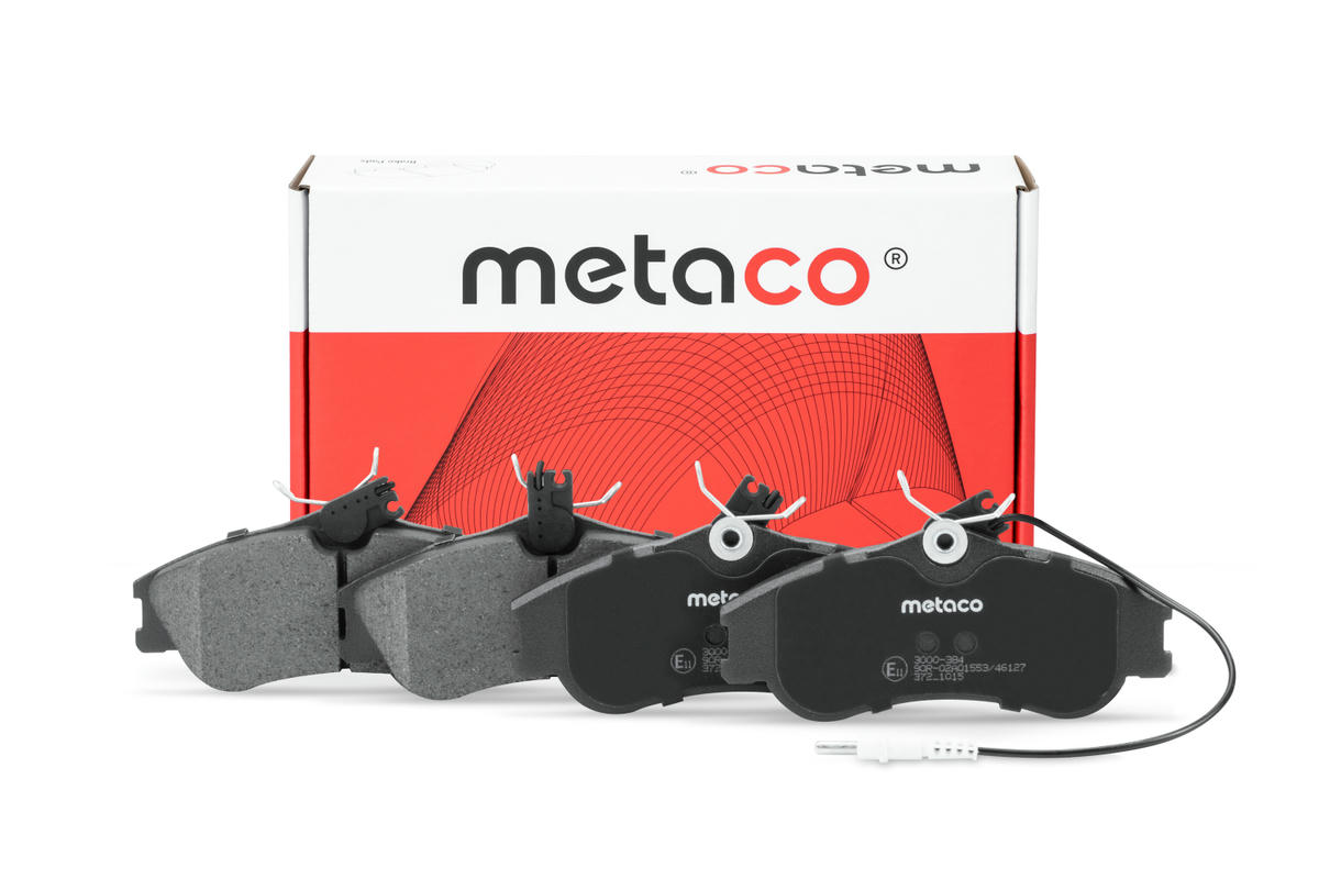Колодки тормозные передние к-кт metaco 3000-384 preview 1